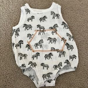 Mud Pie Zebra Baby Bubble 9-12M
